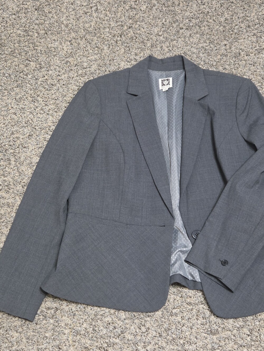 Anne Klein Gray Tailored Women's Blazer
